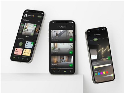 Smart Home Mobile App UI Design app ui design daily ui figma design smart home app ui design ui ui design ui design ideas uiux uiux design uxui casestudy