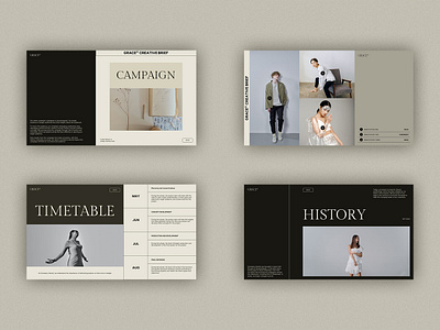 Grace Creative Brief agency brand proposal branding brief creative keynote minimalist powerpoint studio