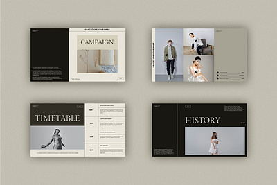 Grace Creative Brief agency brand proposal branding brief creative keynote minimalist powerpoint studio