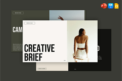 Nirvana Creative Brief agency board branding brief creative googleslides keynote minimalist powerpoint professional studio