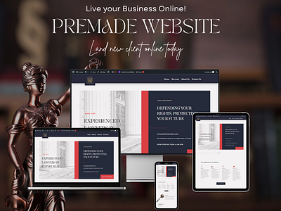 Law Firm Business WordPress Website Design Template