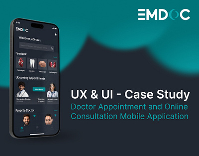 UX & UI Case study portfolio - Doctor appointment mobile app product design ui ui ux user center design