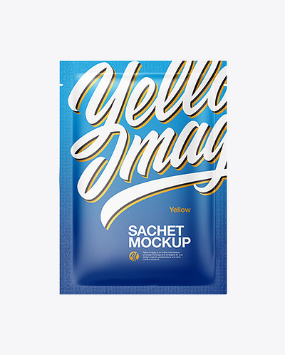 Free Download PSD Matte Sachet Mockup mockup designs