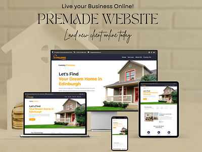 Real Estate Business WordPress Website Design Template