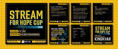 STREAM FOR HOPE CUP: 2020 campaign digital marketing fundraiser social media design