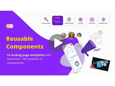Web App UI System animation apps corporate figma homepage html illustration landing page marketing mobile motion graphics movie portfolio sing single page template ui ux web design website