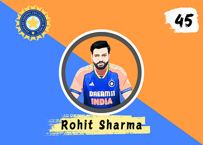 Rohit Sharma branding graphic design logo