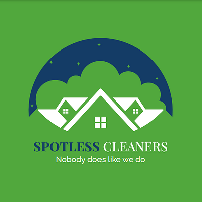 Logo for Spotless Cleaner branding graphic design logo ui