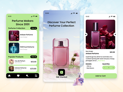 Perfume eCommerce App Design app ecommerce app ecommerce app design ecommerce app ui perfume app perfume app design perfume ecommerce app perfume ecommrce app ui ui