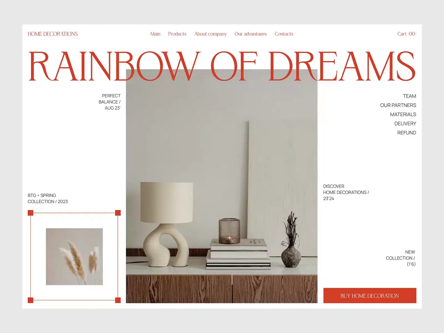 Stylish Home Decor Website Design for Modern Living