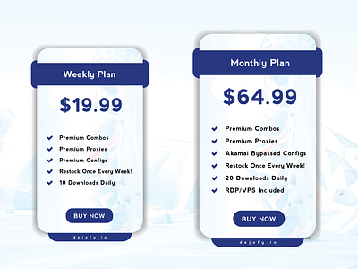 Dejofy Pricing Table graphic design ui