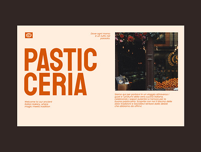 Pasticceria - landing page branding graphic design ui
