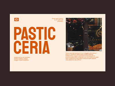 Pasticceria - landing page branding graphic design ui