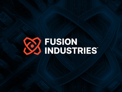 Fusion Industries back to the future bttf company doc brown energy fictitious film fusion industries logo design marty mcfly movie mr fusion nuclear power