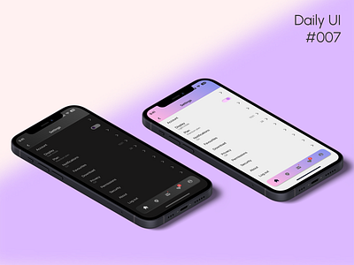 Daily UI OO7- Settings page app daily dailyui design figma interactive mobile prototype ui uiux uix