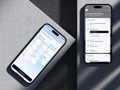 Travel Companion Mobile App - Itinerary ai app design artificial intelligence design flight app itinerary mobile mobile app mobile app design planner product design saas ticket travel travel companion travel planner uidesign uiux uxdesign vacation