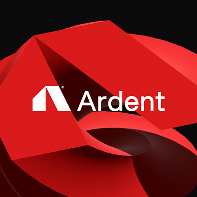 Ardent - Architecture firm logo and brand identity a letter logo a logo agency logo architecture firm logo ardent balck brand identity logo logo designer modern logo real estate logo red wood