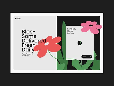 Flower shop - landing page