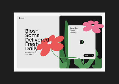 Flower shop - landing page