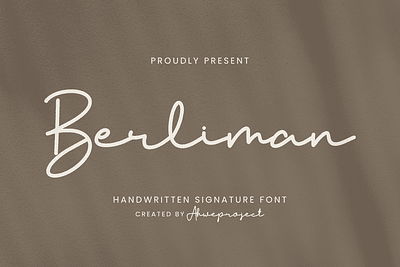 Berliman - Handwritten Signature Font beauty