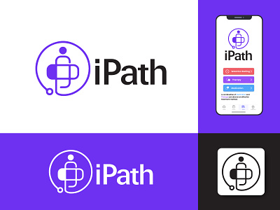 ipath icon app logo abstract app logo best logo branding branding identity creative designer creative logo design gradient graphic design icon logo modern symbol work