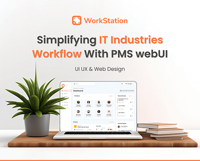 WorkStation - PMS webUI branding design dribbble graphic design logo mockup shots ui uiux webui
