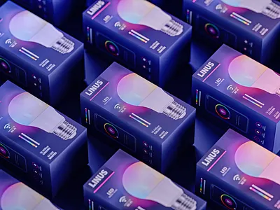 led bulb 3d branding bulb graphic design led light packaging