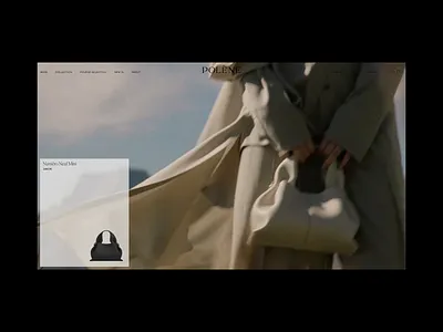Polène - Website Design, 01 bags concept e commerce fashion homepage layout ui web design website