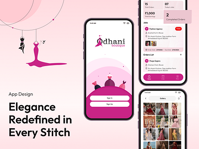 Introducing the Boutique App: Transform Your Fashion Business!👗 app application application design boutique boutique app design clothes creative app design design designer fashion fashion designer figma mobile app mobile app design mobile design odhani outfit ui uiux