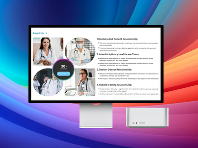 Medical Website design animation figma graphic design motion graphics ui ux