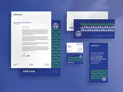 KOBA -- Branding | Stationery brand brand identity brand stationery branding brochure business card corporate stationery envelope folder graphic design koba letterhead logo visual identity