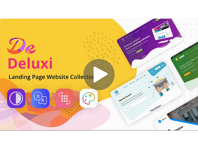 Deluxi Landing Page Collection agency apps blockchain clinic cloud dark mode education figma fintech health hosting landing page medical mobile portfolio resume school showcase ui ux