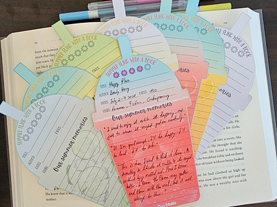 Summer Drink Note-taking Bookmarks bookmark bookmark design design graphic design printable bookmarks