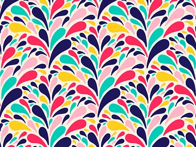 Splish Splash art licensing beach vibes design drawing challenge female illustrator hand drawn illustration procreate repeat pattern splish splash summer surface design