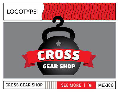Cross Gear Shop crossfit design graphic design logo logotype vector