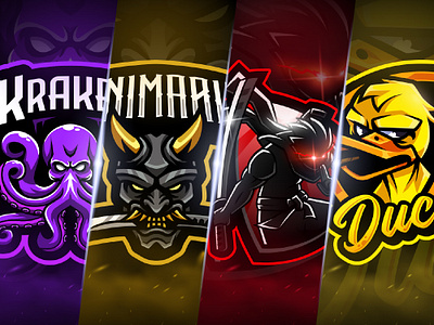 Collection of Mascot Logo Designs for Esports Teams avatar logo brand mascot cartoon logo character design custom mascot esports logo gaming logo logo design logo inspiration mascot illustration mascot logo sports logo streamer graphics team logo vector art