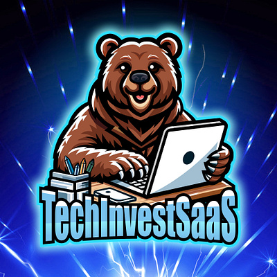 bear tech logo animation bear bear cartoon logo bear illustration bear mascot logo bear tech logo bear twitter logo bear vector logo beast cartoon logo design graphic design logo tech