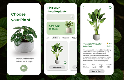 Plant shop design ui web