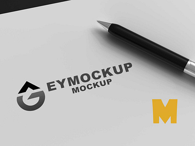 White Paper Logo Mockup free mockup graphic eagle logo logo mockup mockup mockups white paper logo mockup