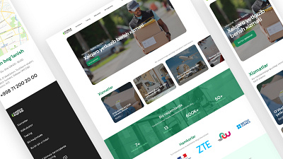 Website design for delivery service figma graphic design inspiration landing photoshop ui ux webdesign website website design