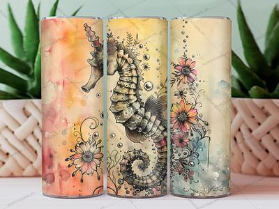 Cute Seahorse Skinny Tumbler Wrap 20 oz tumbler 30 oz tumbler color image cute horse design horse background horse design horse vector horse vector art illustration seahorse seahorse tumbler seahorse vector skinny tumbler sublimation tumbler design tumbler sublimation tumbler warp vector art waterslide tumbler