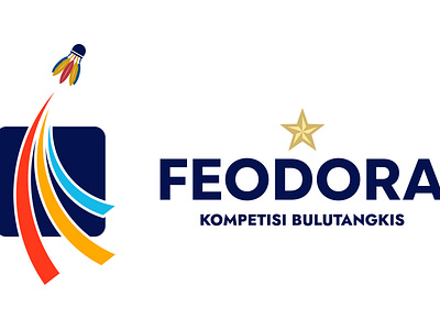 Feodora " Kompetisi Bulutangkis" Logo Design easy to remember. graphic design logo