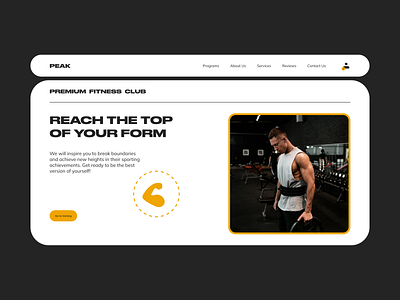 Peak Premium Fitness Club Website figma uiux user ex user experience user interface web design