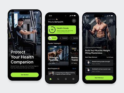 💪 Get Fit Anywhere with Fixal 📲 fitness gym health landing page ui