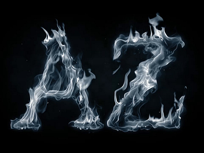 Smoke alphabet after effects animation branding design fire font ghost graphic design halloween logo logotype motion graphics smoke smoky title type video