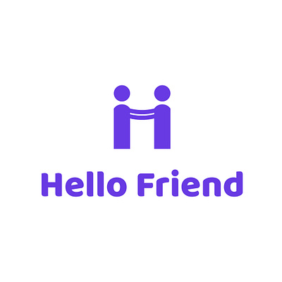Hello Friend Logo Design easy to remember. graphic design logo