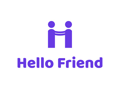 Hello Friend Logo Design easy to remember. graphic design logo