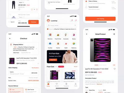 🛍️ Shop Luxury, Anytime, Anywhere! branding ecommerce fashion fintech health landing page mobile app ui