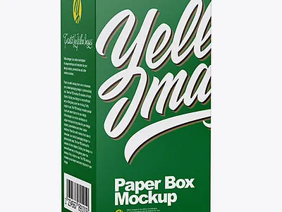 Free Download PSD Glossy Paper Box Mockup mockup designs