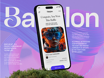 Babylon. art | NFT marketplace appdesign art blockchain crypto digital art marketplace mobile app nft nft art nft marketplace nft platform ui uiux ux uxui web design web3 website